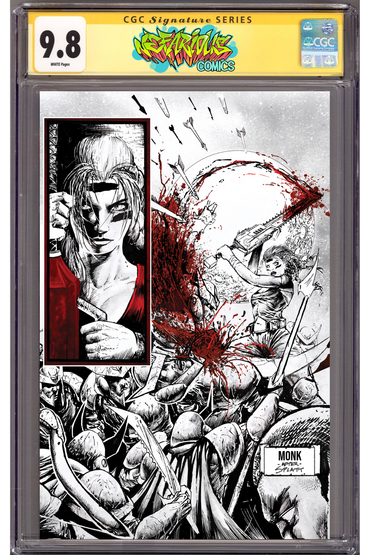 Chainkata #1 Nefarious Comics/CaptCan Comics/Leaps Lair Exclusive Bundle - Signed and Remarked By Cover artist Jeff Monk - CGC 9.8 x 3 (Pre-Order)