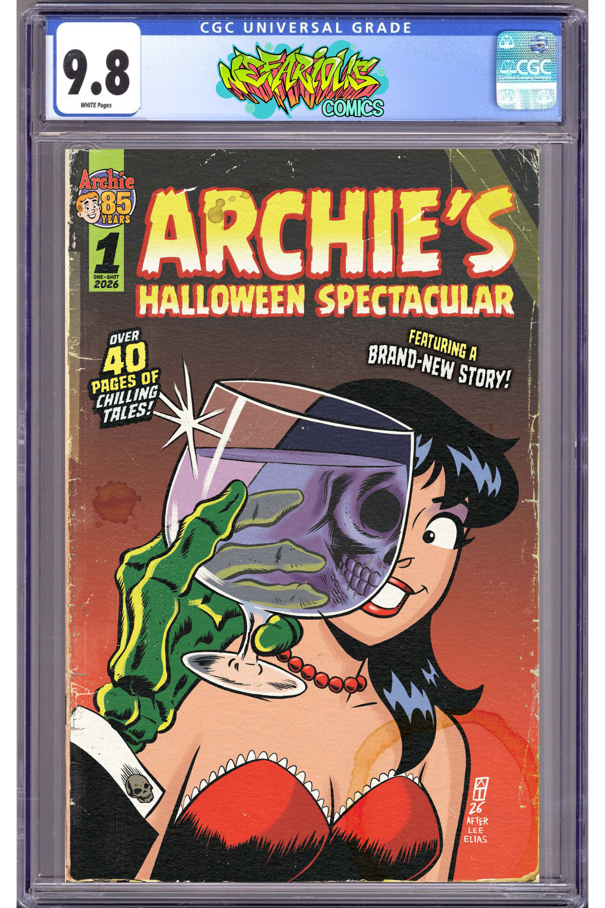 Archie's Halloween Spectacular 1 - Nefarious Comics / CaptCan Comics Exclusive Cover "Chamber Of Chills" Ltd to 500 copies -CGC 9.8