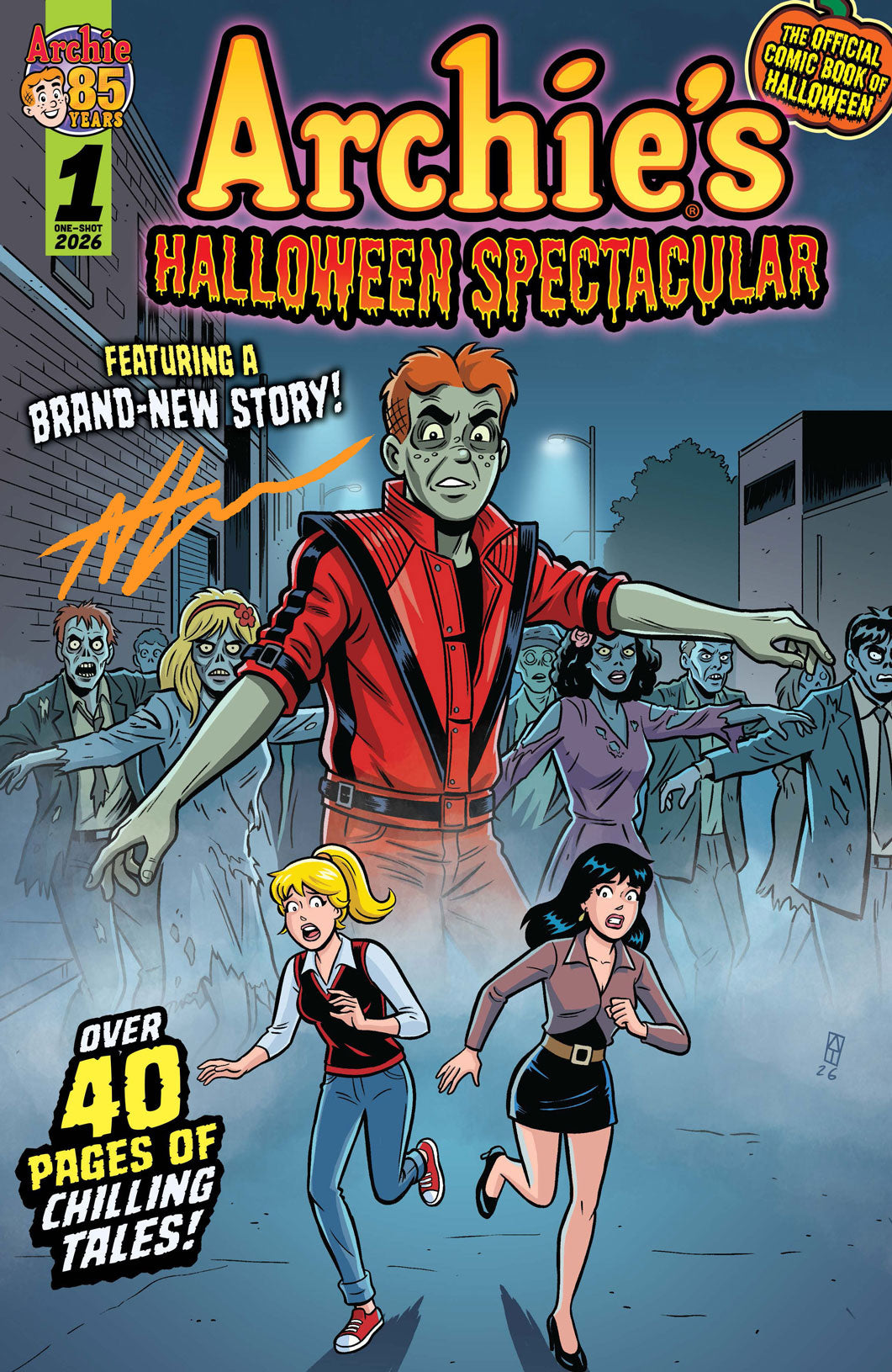 Archie's Halloween Spectacular 1- Nefarious Comics / CaptCan Comics Exclusive Cover "Thriller" Ltd to 300 copies - Signed by Cover Artist Andrew Thomas