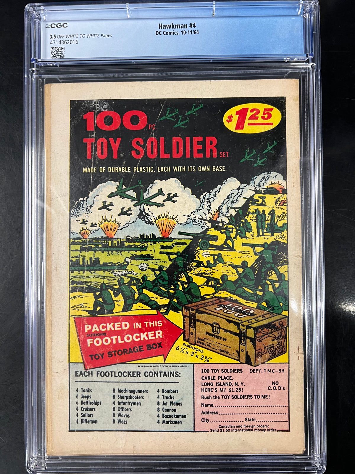 Hawkman 4 CGC 3.5