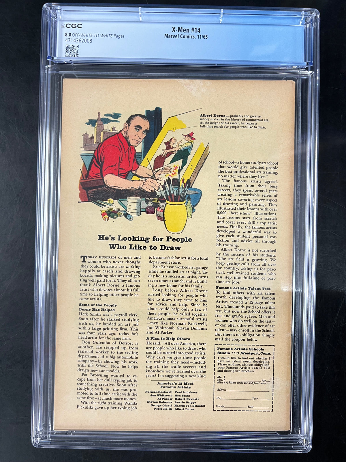 X-Men #14 CGC 8.0