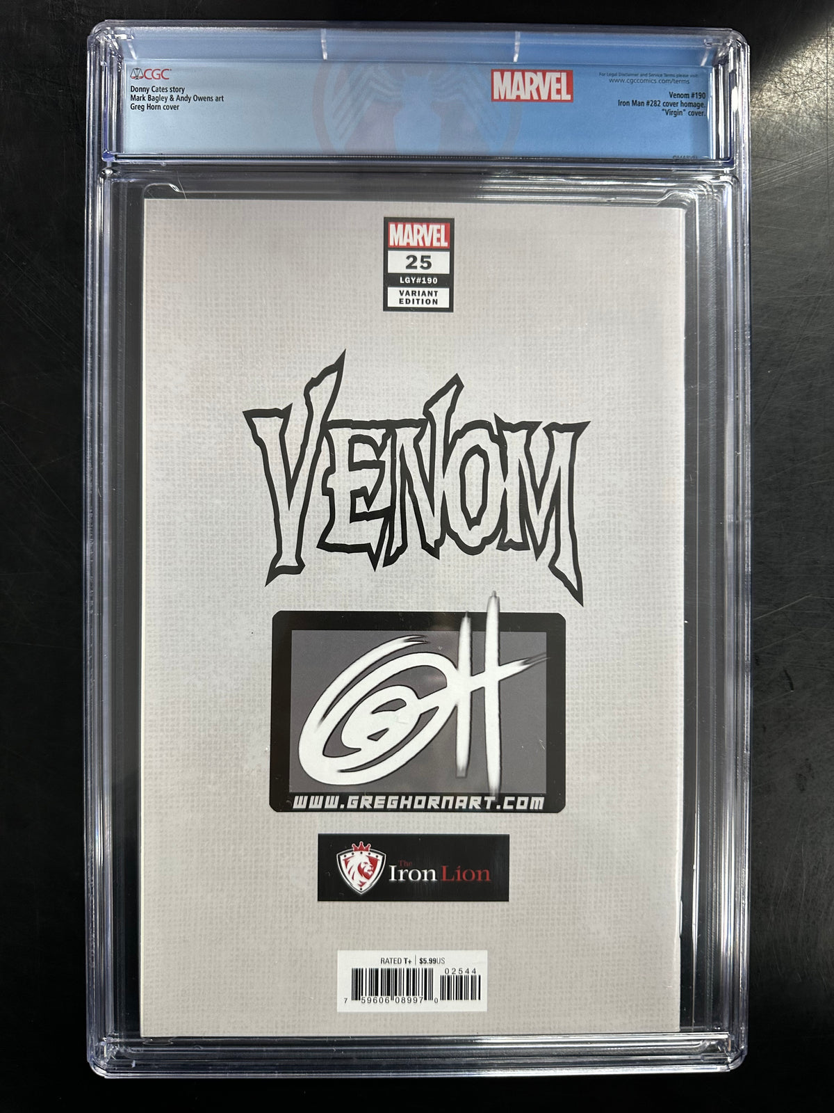Venom #25 CGC 9.6 – Greg Horn Art Edition