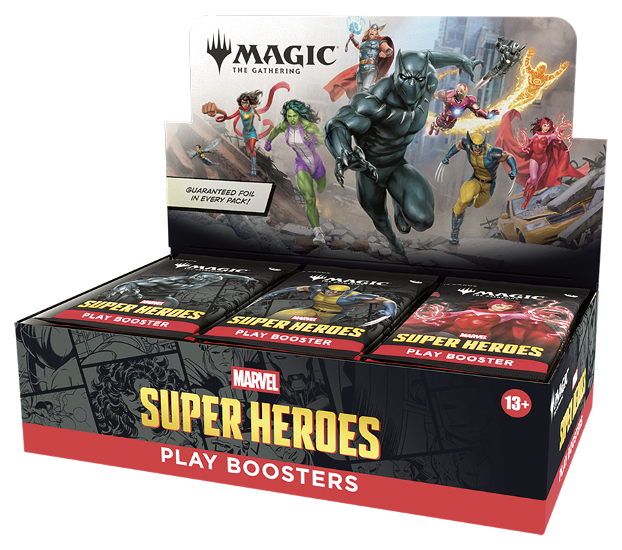 Magic: The Gathering® | Marvel Super Heroes Play Booster Display