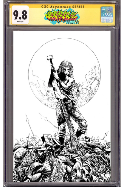 Chainkata #1 Nefarious Comics/CaptCan Comics/Leaps Lair Exclusive Bundle - Signed  By Cover artist Jeff Monk - CGC 9.8 x 3 (Pre-Order)