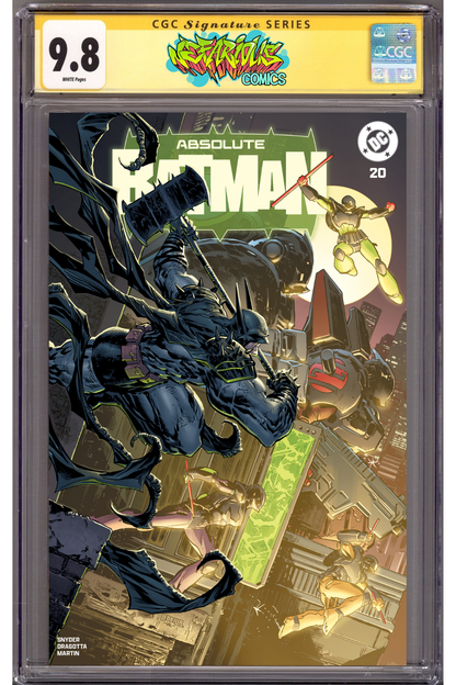 Absolute Batman 20 - Signed and remarked by Ken Lashley -CGC 9.8- Card Stock- ltd to 1000 copies - Pre Sale