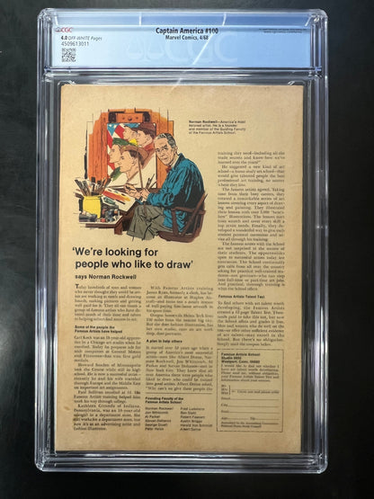 Captain America 100 - CGC 4.0