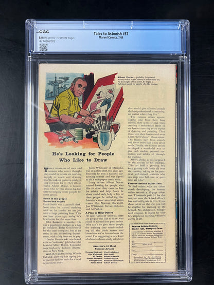 Tales to Astonish #57 CGC 8.0