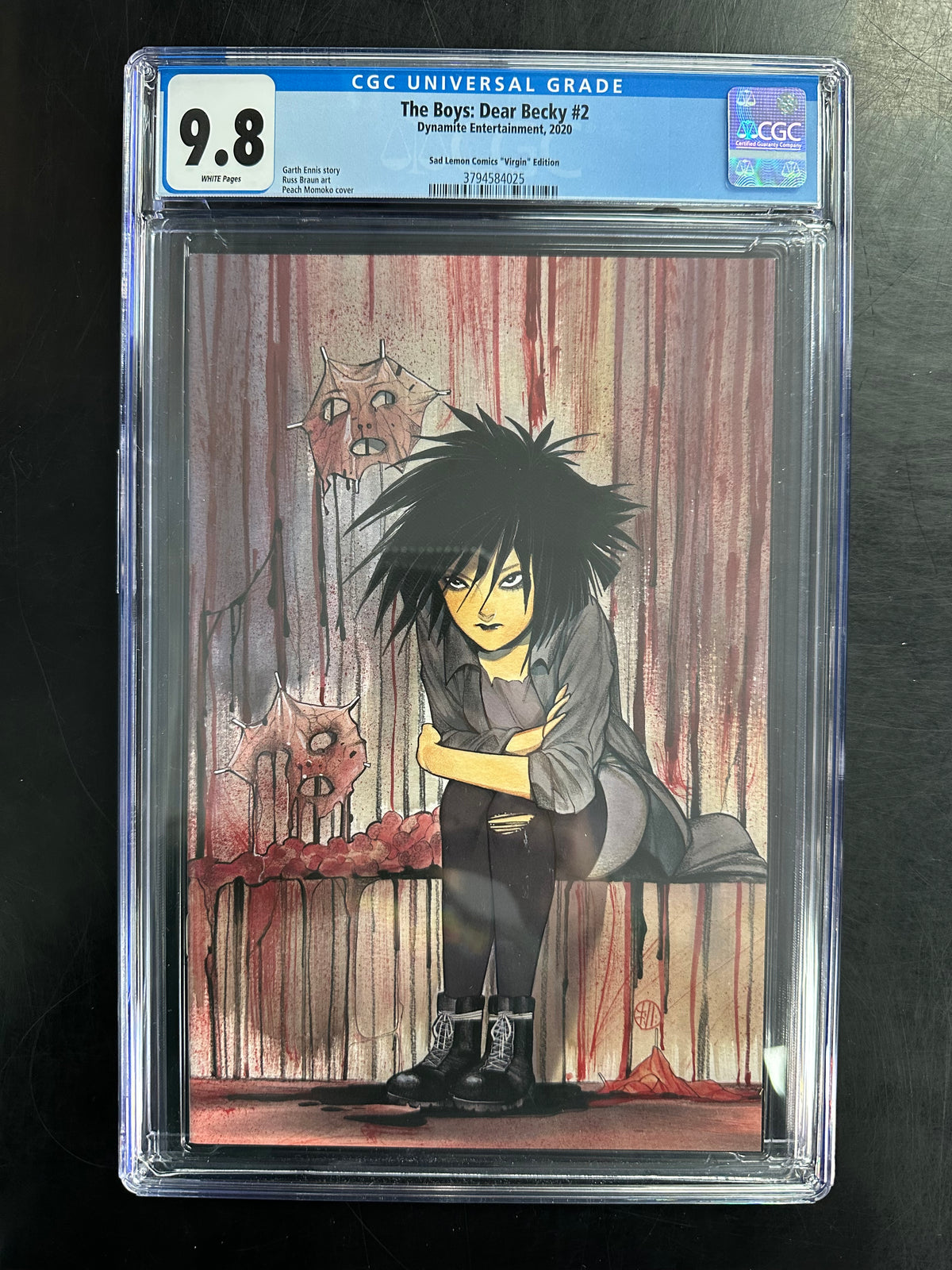 The Boys: Dear Becky #2 CGC 9.8 – Sad Lemon Virgin Edition