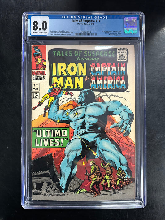 Tales of Suspense #77 CGC 8.0 – 1st Appearance of Peggy Carter & Ultimo