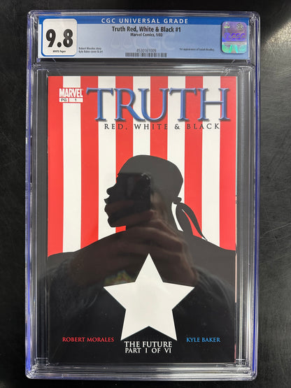 Truth: Red, White & Black #1 CGC 9.8 – 1st Appearance Isaiah Bradley