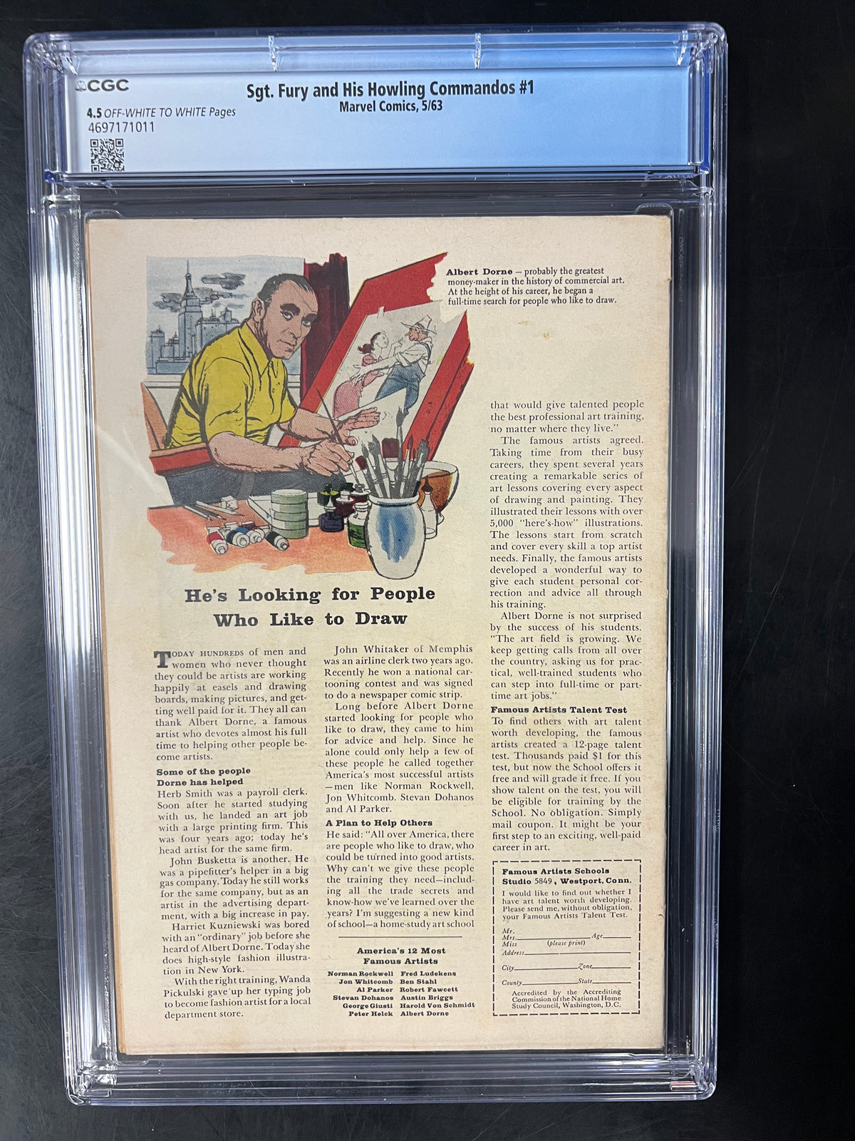 Sgt. Fury and His Howling Commandos - CGC 4.5