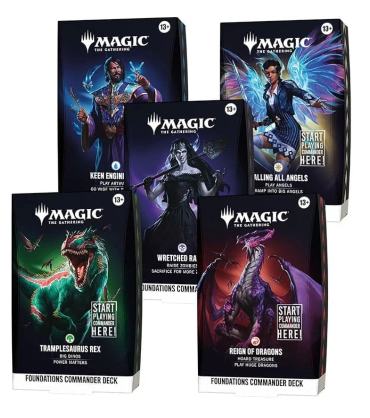 M:TG Foundations Commander Deck Case of 5 (Pre-Order)