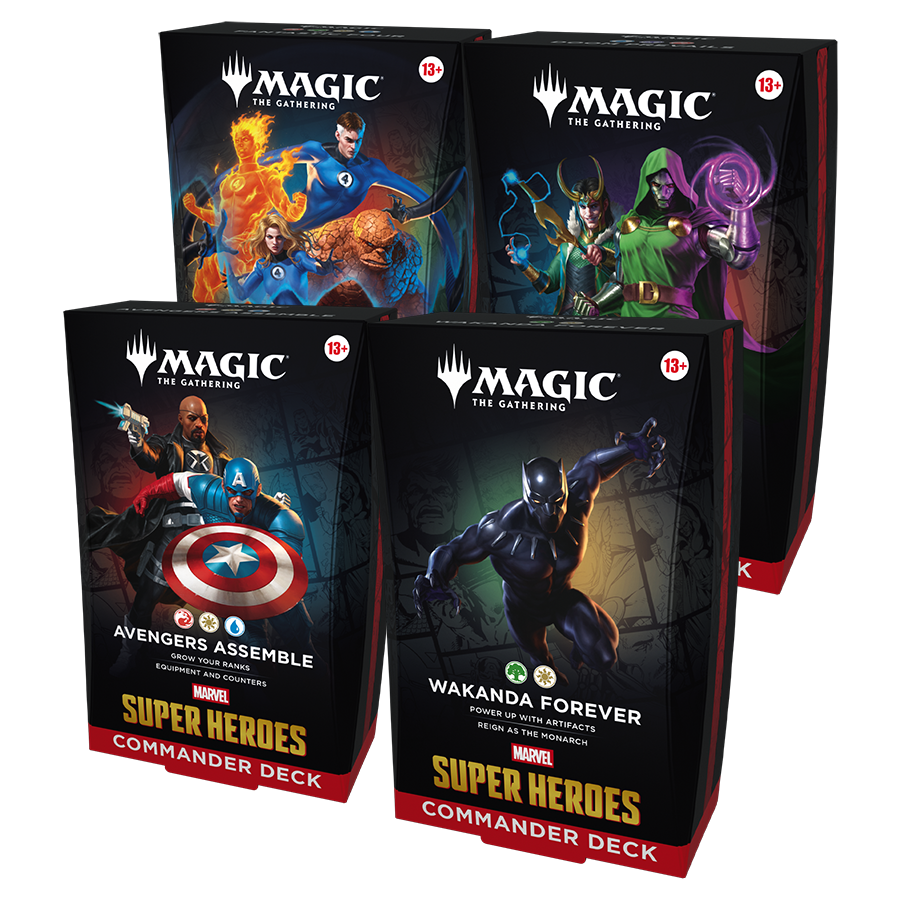 Magic: The Gathering® | Marvel Super Heroes Commander Decks Case of 4 (Pre- Order)