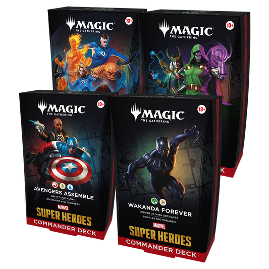 Magic: The Gathering® | Marvel Super Heroes Commander Decks Case of 4 (Pre- Order)